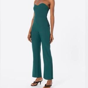 Abercrombie & Fitch Emerald Green Wide-Leg Jumpsuit